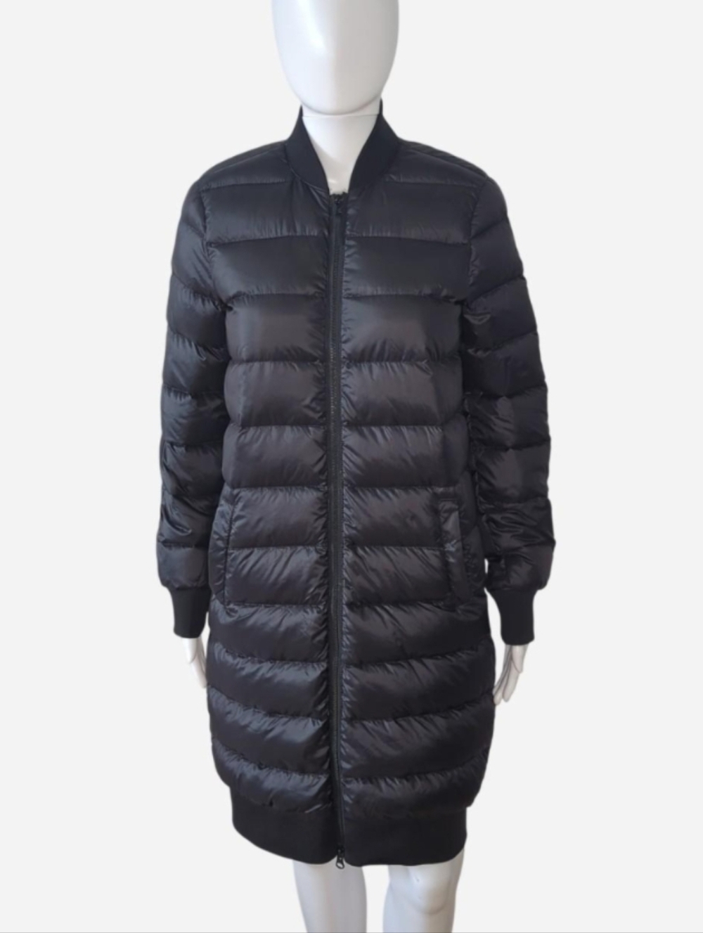 TNA Black Chalet puffer coat size small with zipper‎ closure Chalet super light